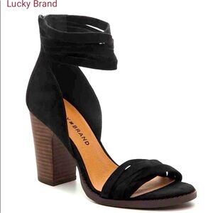 Lucky Brand Black Suede Heels